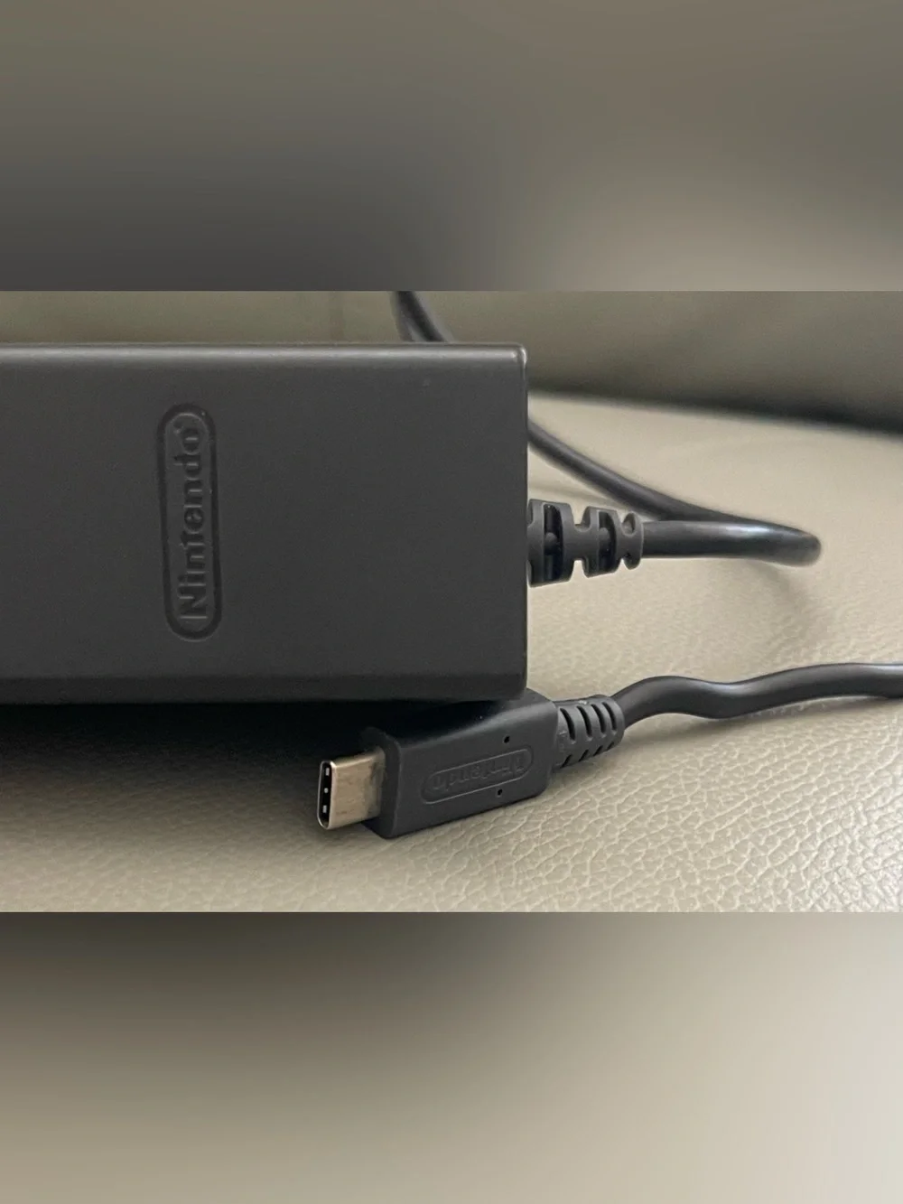 Nintendo Black AC Adapter with USB-C Cable, 5 feet long